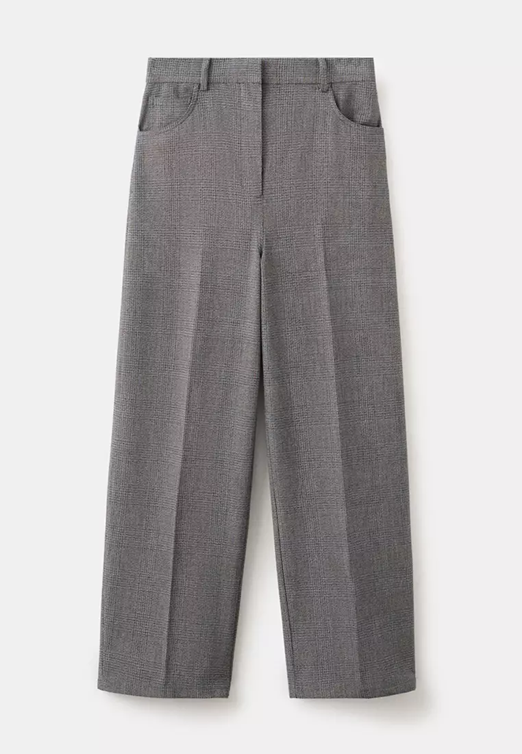 Mid-Rise Suit Trousers