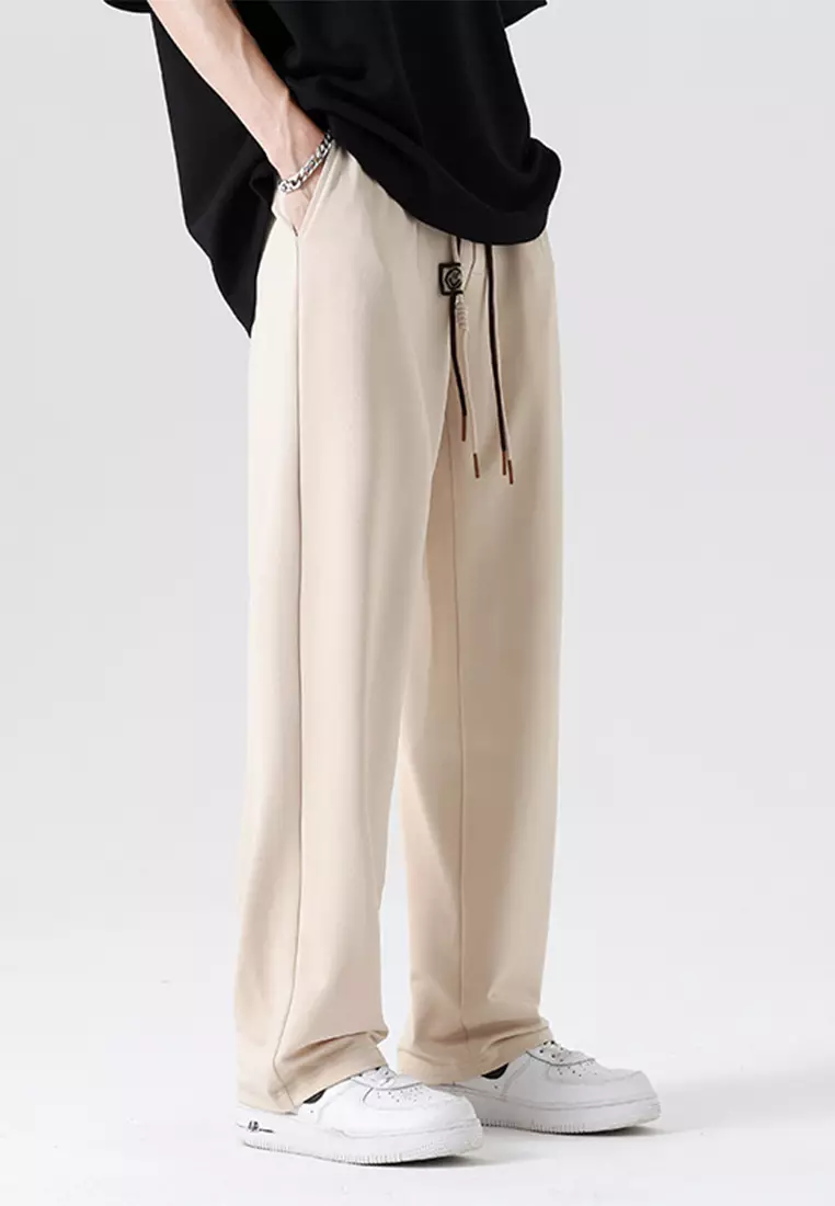 Pleated Wide-Leg Straight-Leg Pants AC-B208-5570