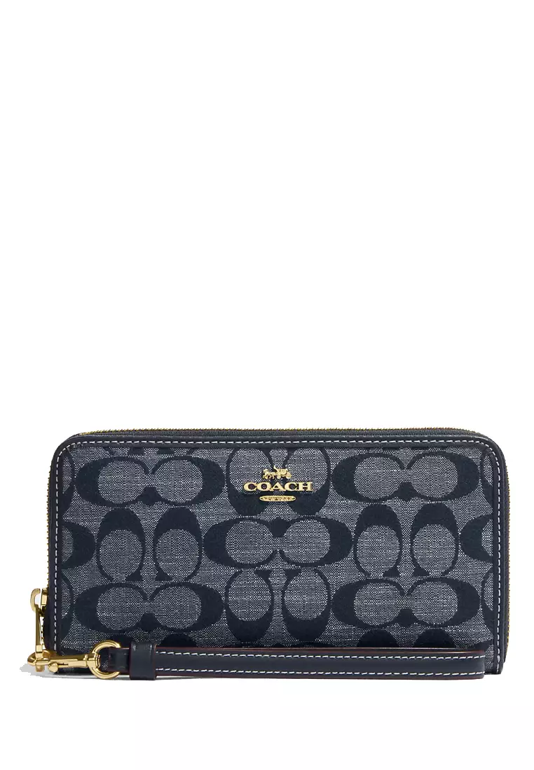 Coach chambray wallet outlet