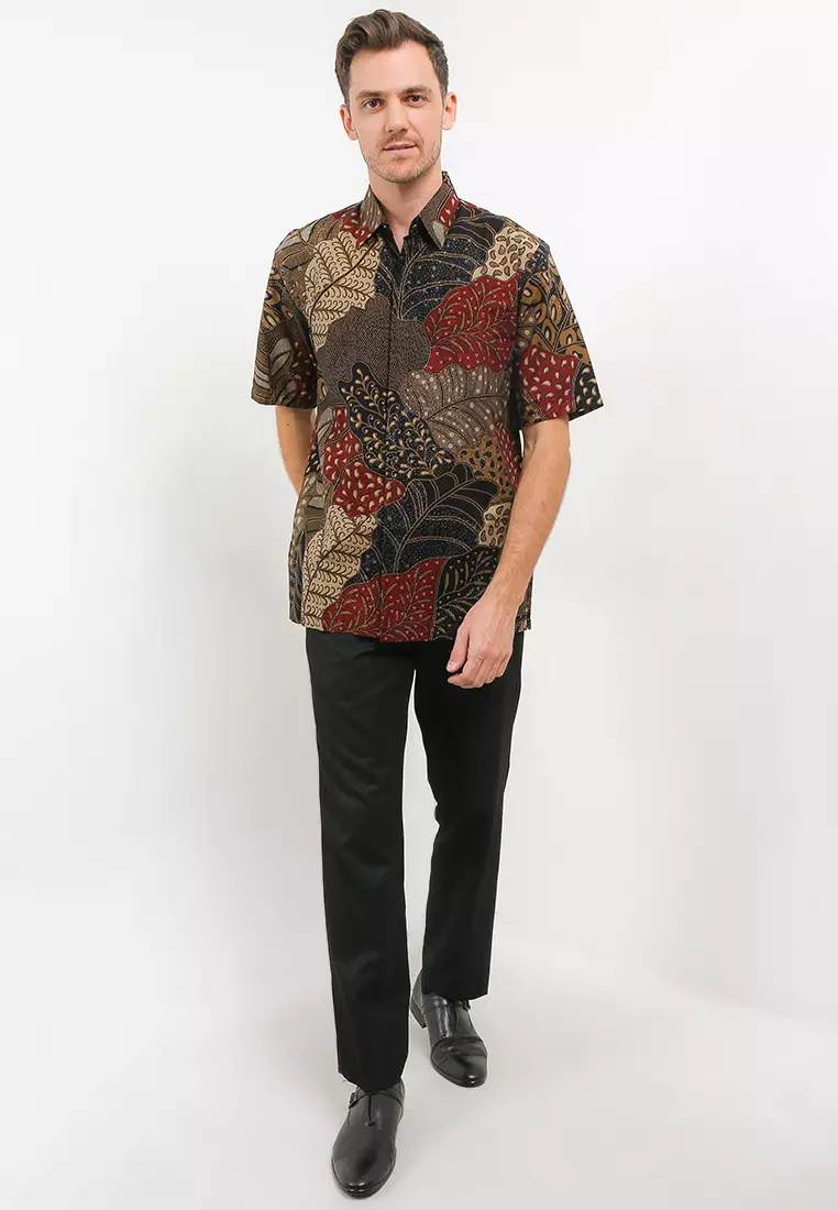 BATIK TALENTA EXCLUSIVE Lengan pendek PARCA black