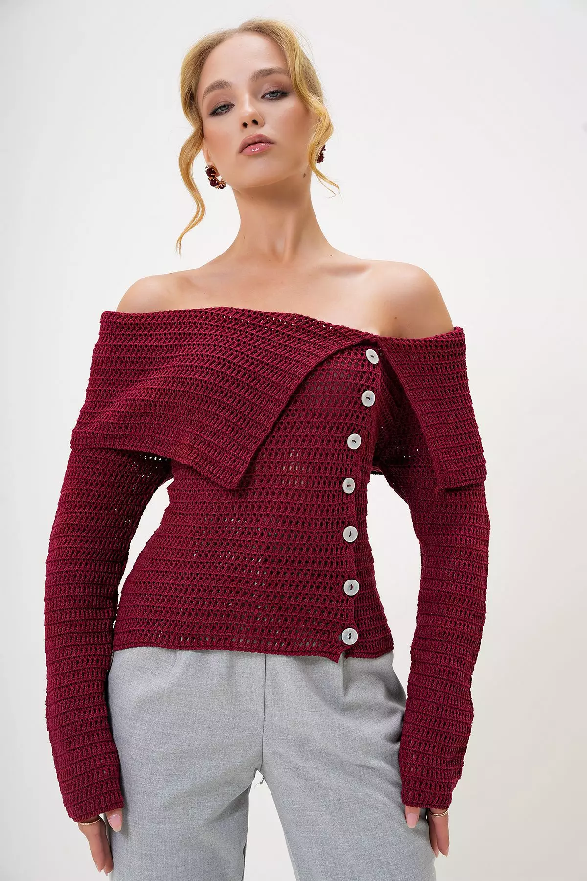 Off Shoulder Sweater