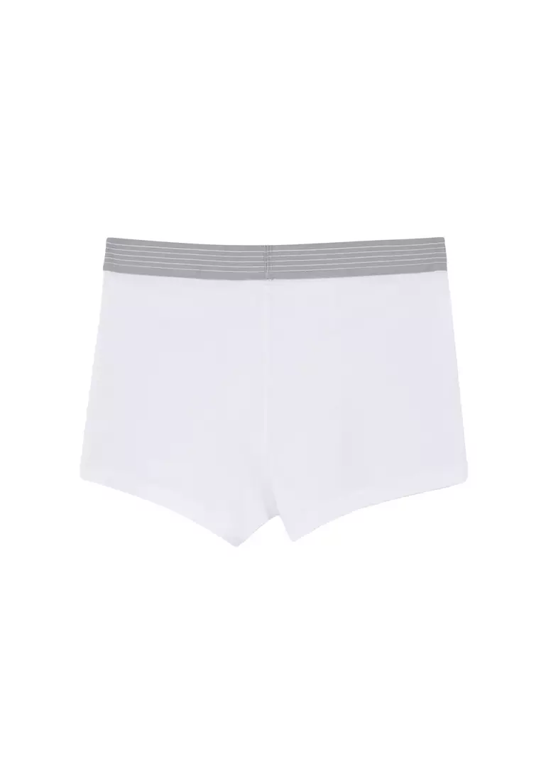 White Flat Boxer For Men