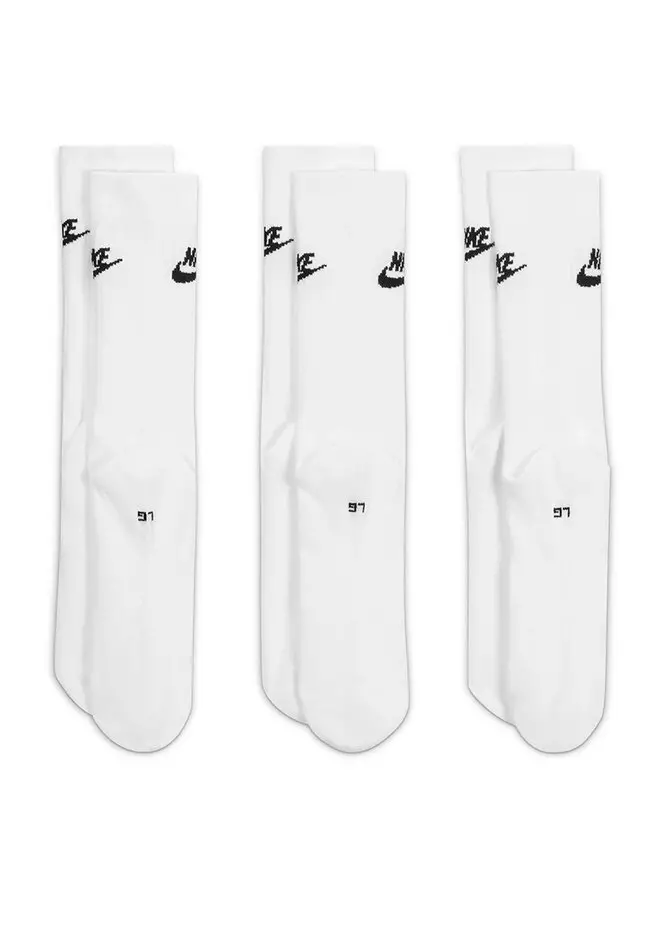 Sportswear Everyday Essential Crew Socks (3 Pairs)