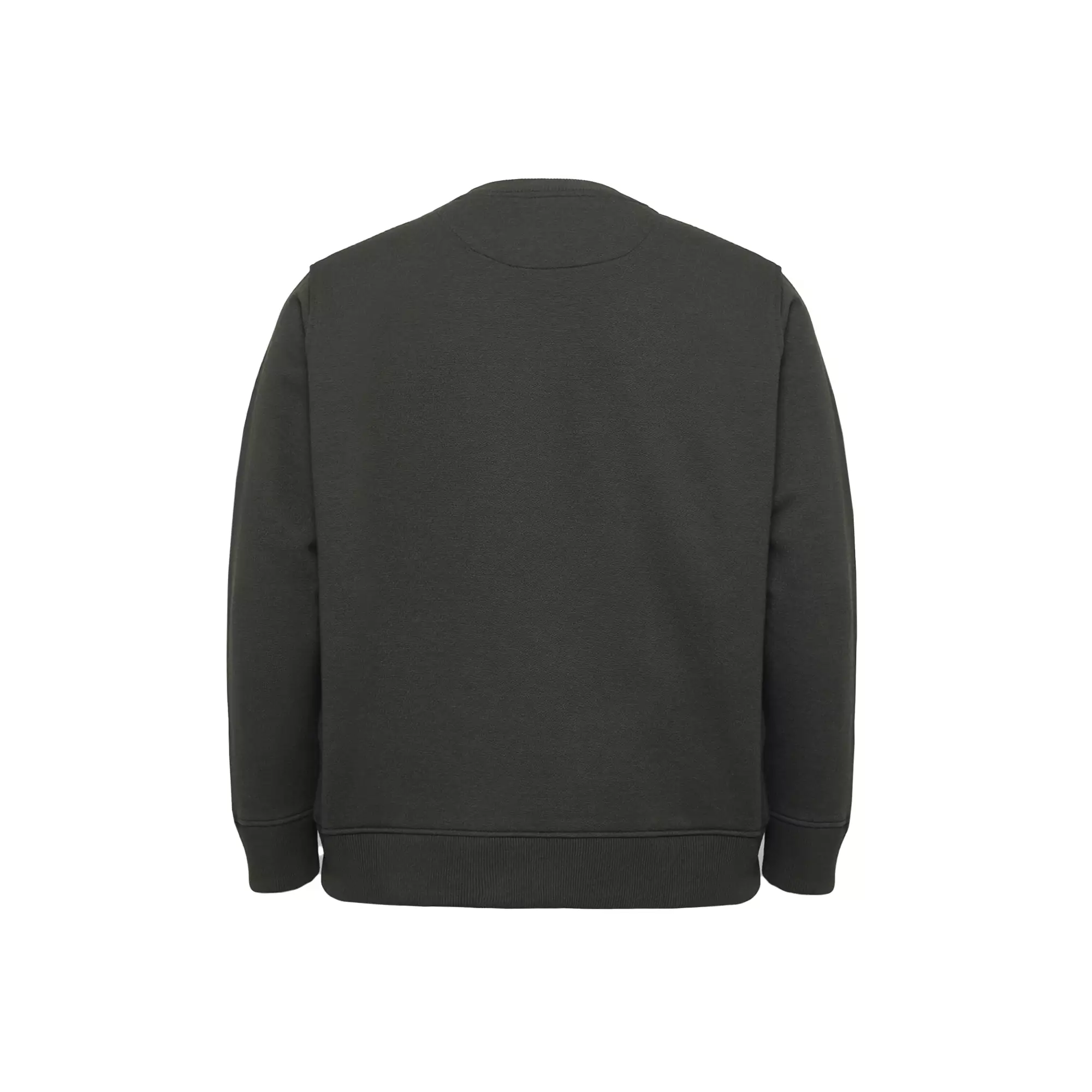 Cotton Well Coofy Crewneck Sweatshirt with Hidden Pocket Army | Sweater Polos Kantong Tersembunyi Hijau