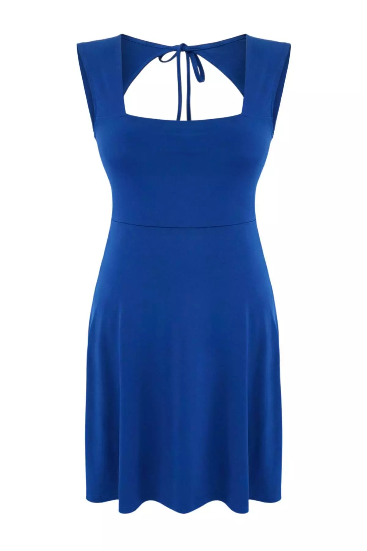 Saks Square Collar Skater Sandy Plus Size Dress Tbbss26Ah00216