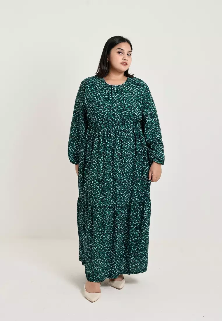 Plus Size Elora Dress Green