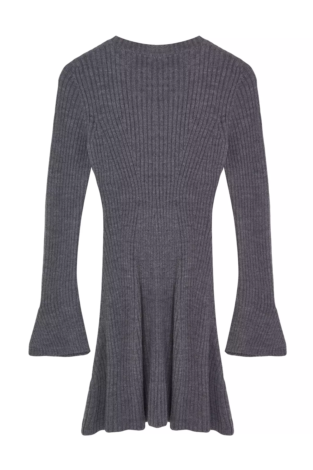 Anthracite Mini Knitwear A-Line Form Dress Twoaw25El00030