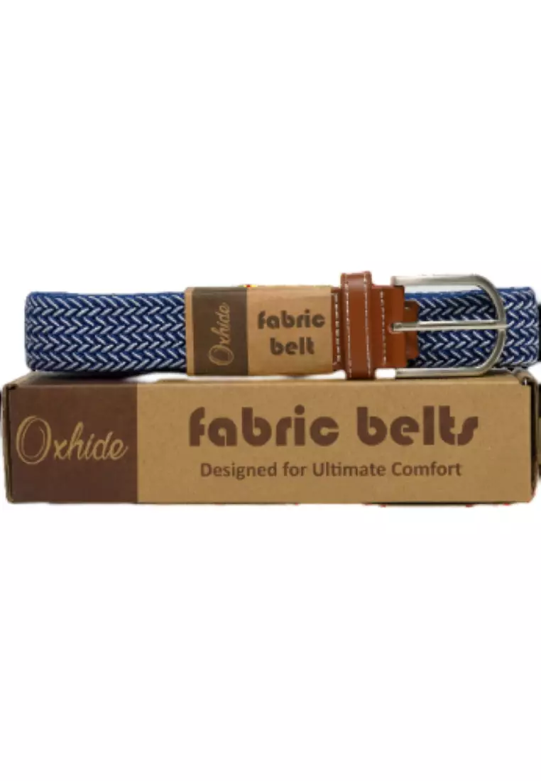 Buy Oxhide Fabric belt for Men and Women - Elastic belt - Woven ...