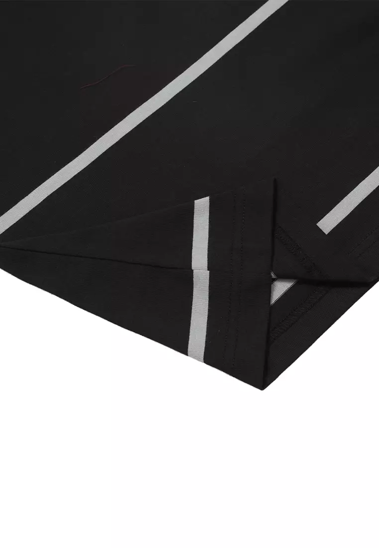 POLICE T-Shirt Salur Bordir Cotton Premium Tebal Pria