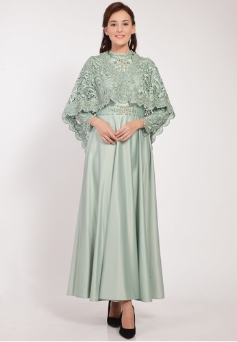 Jual BIBIQ Bibiq Gamis Brokat Satin Original  ZALORA 