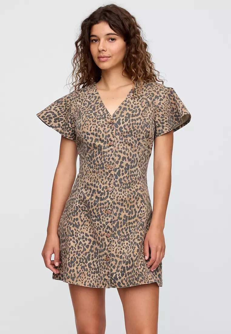 Buy GAP Denim Fit And Flare Mini Dress Online | ZALORA Malaysia