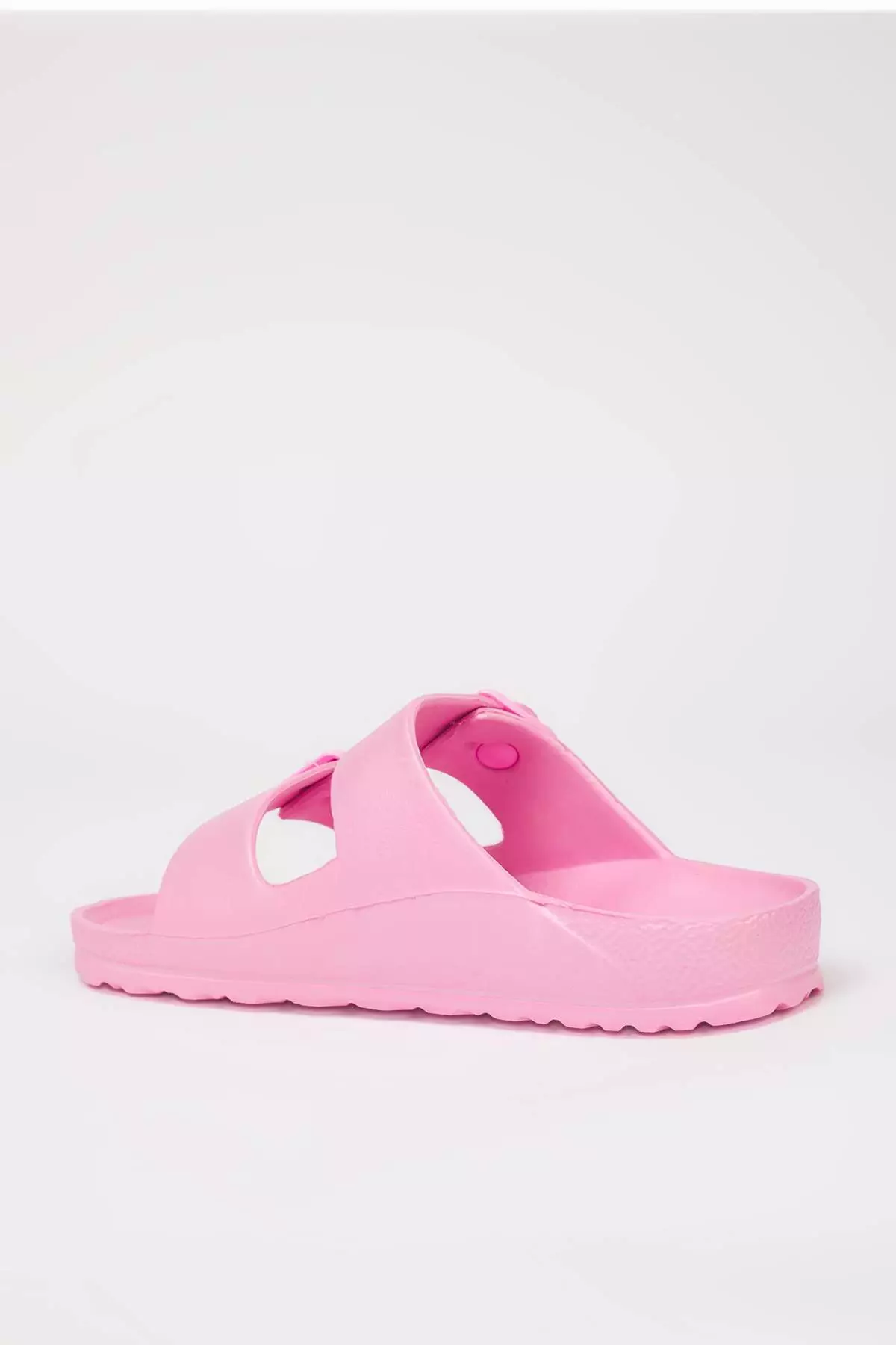 Light Pink Double Striped Eva Light Sole Women's Slippers Takss25Te00065