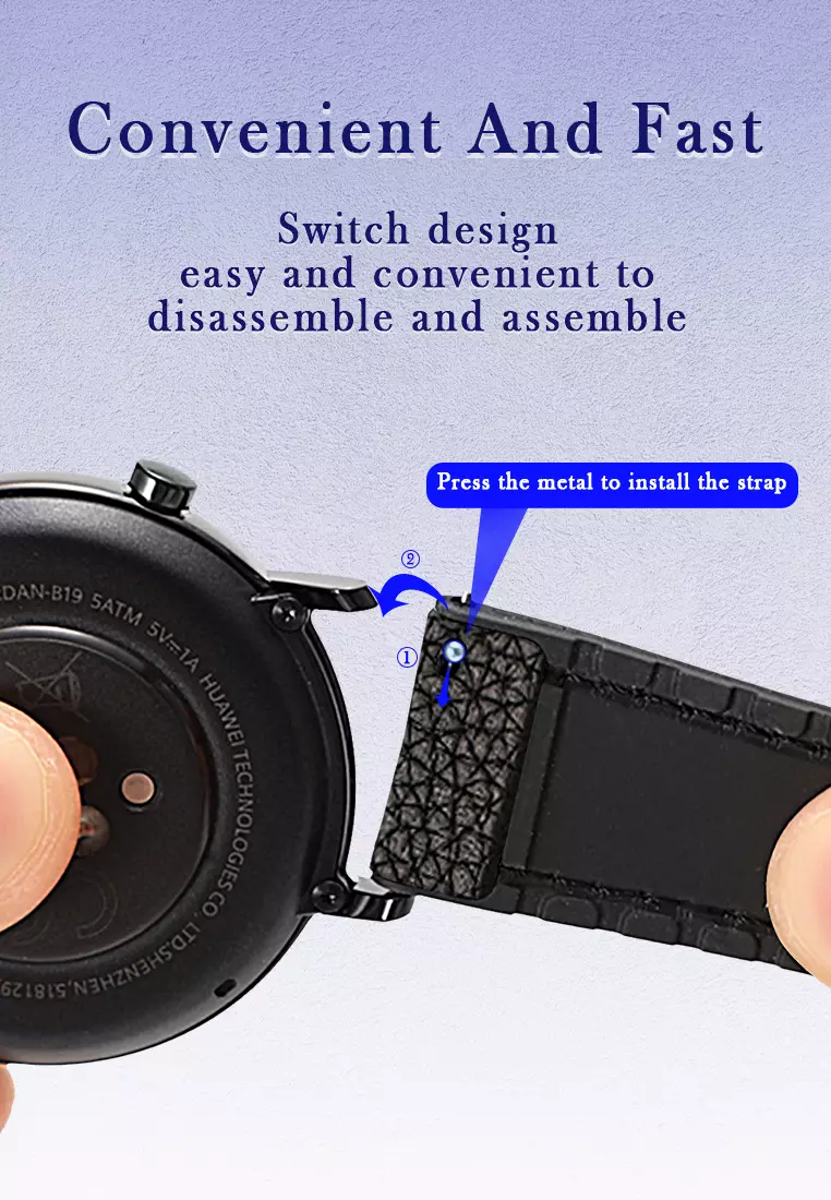 Tali Kulit Pria Leather Strap 20mm Premium Leather Tali Kulit-brown 20mm