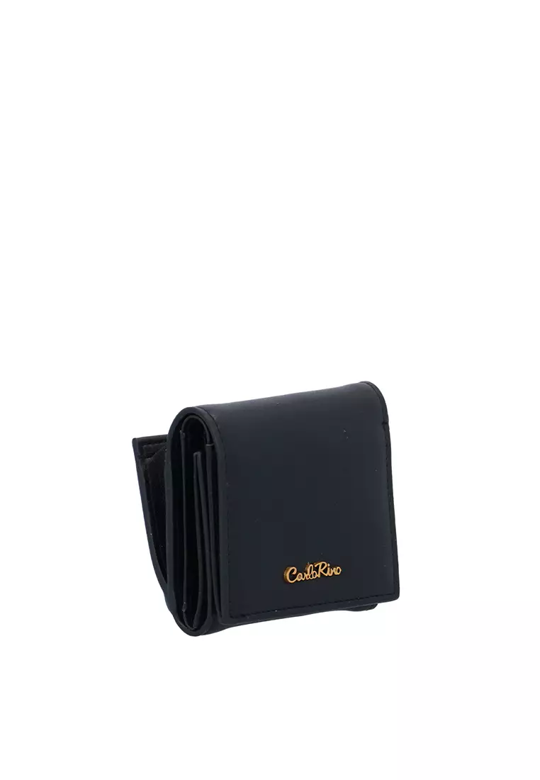Carlo Rino CR Mini Essential 3-Fold Wallet - Black 2026 | Buy Carlo ...