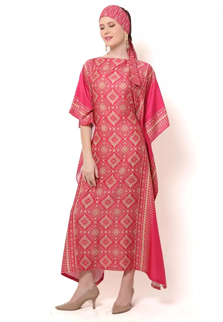 Kanzi Exclusive Short Sleeve Songket Kaftan
