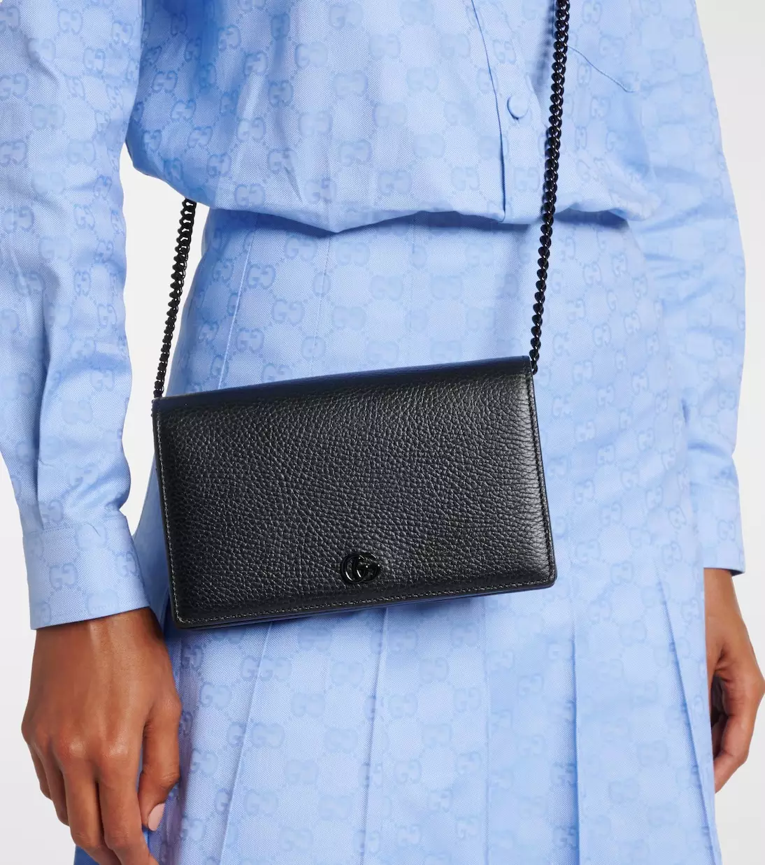 Gucci GG  Marmont Wallet On Chain Black
