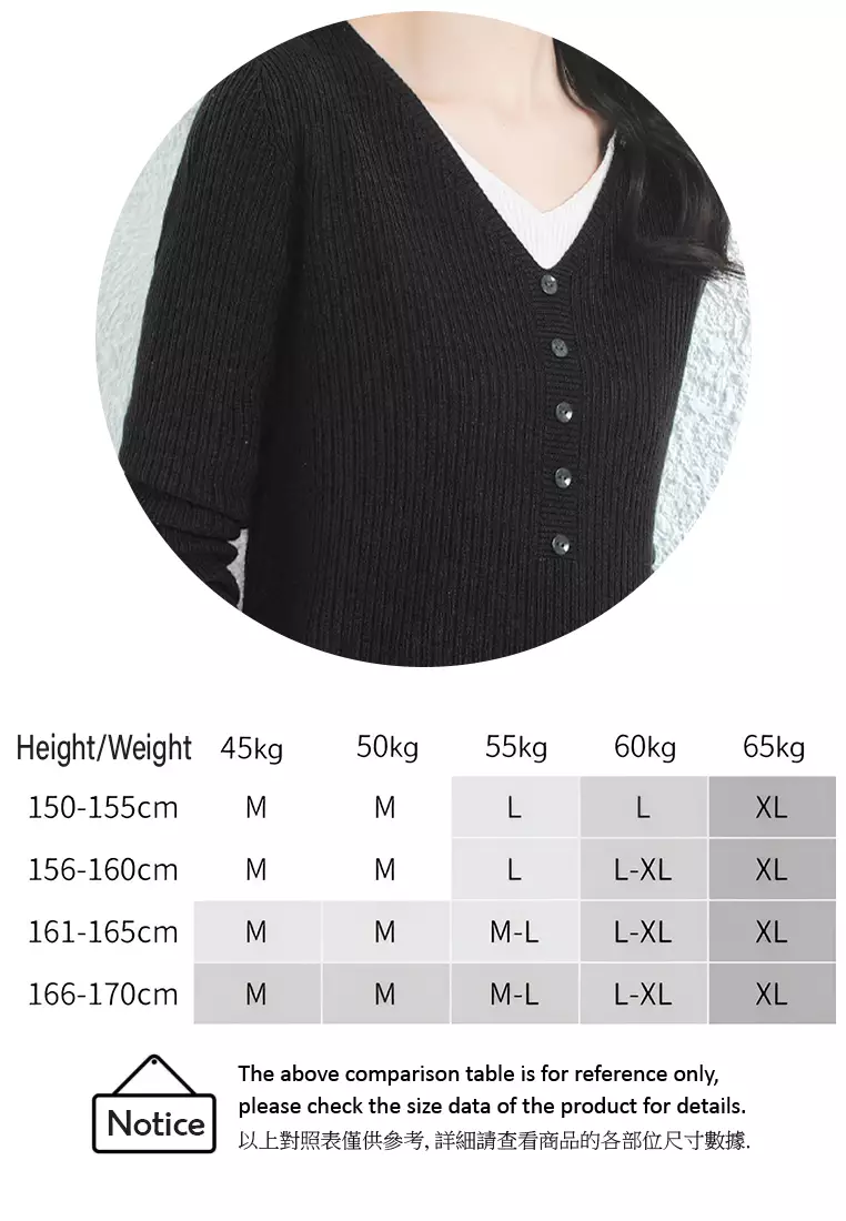 Fake Two-Piece Paneled V-Neck Long-Sleeve Sweater