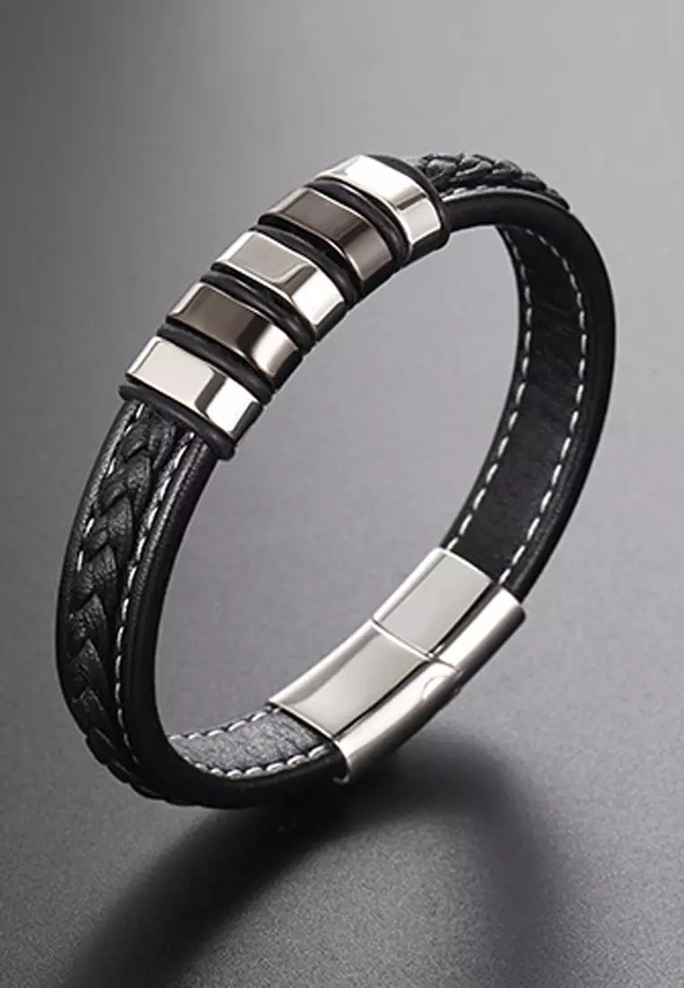 Buy Trendyshop Men's Leather Bracelet 2026 Online | ZALORA
