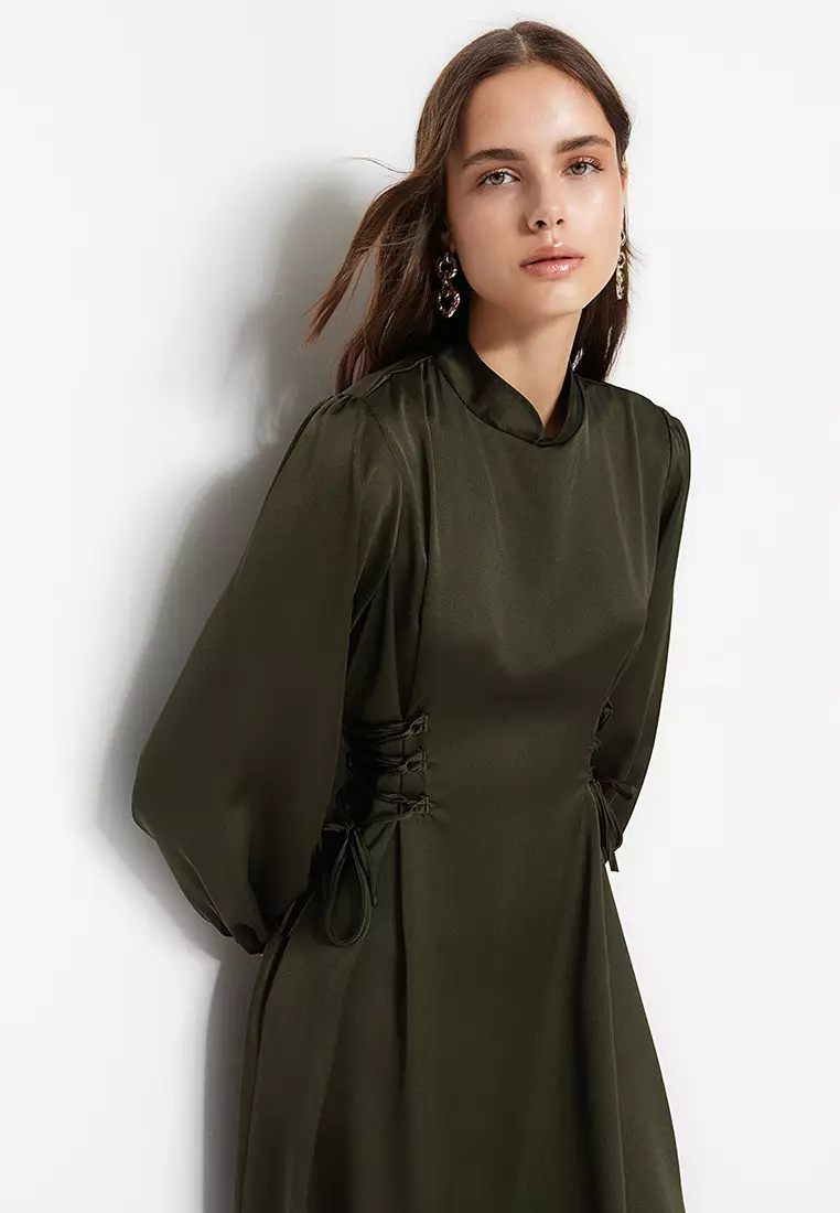 Waist Detailed Maxi Dress