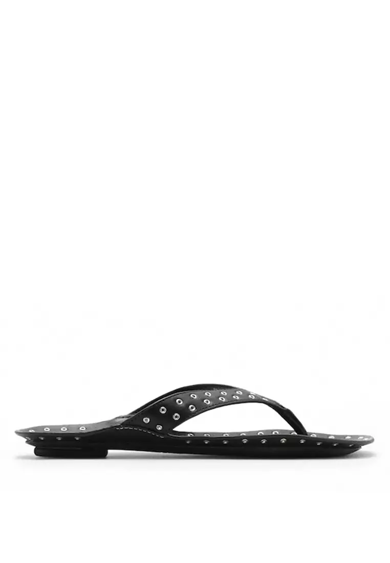 Discount on Mango  shoes - SKU: Die-Cut Leather Sandals
