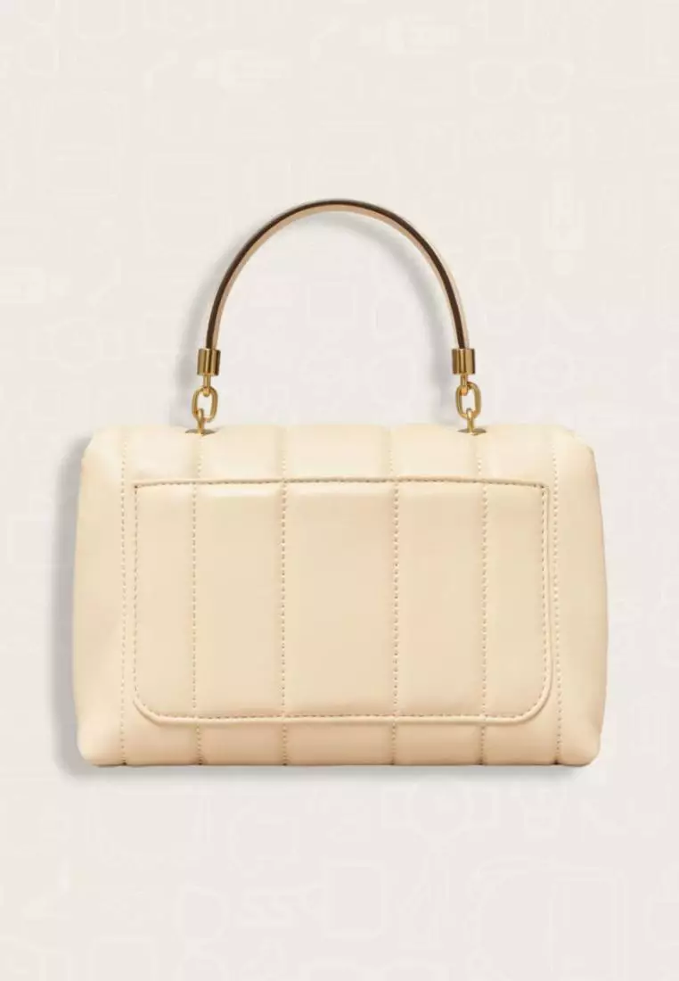 Tory Burch Small Kira Quilted Satchel Brie