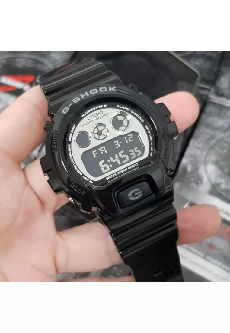 Casio G-Shock Digital Quartz Black Resin Men Watch DW-6900NB-1DR-P