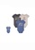 Little Kooma grey and blue and beige Hudson Baby Bodysuits 3 Piece Short Sleeves Pack Puppy 16996 FFA20KADB41C99GS_1
