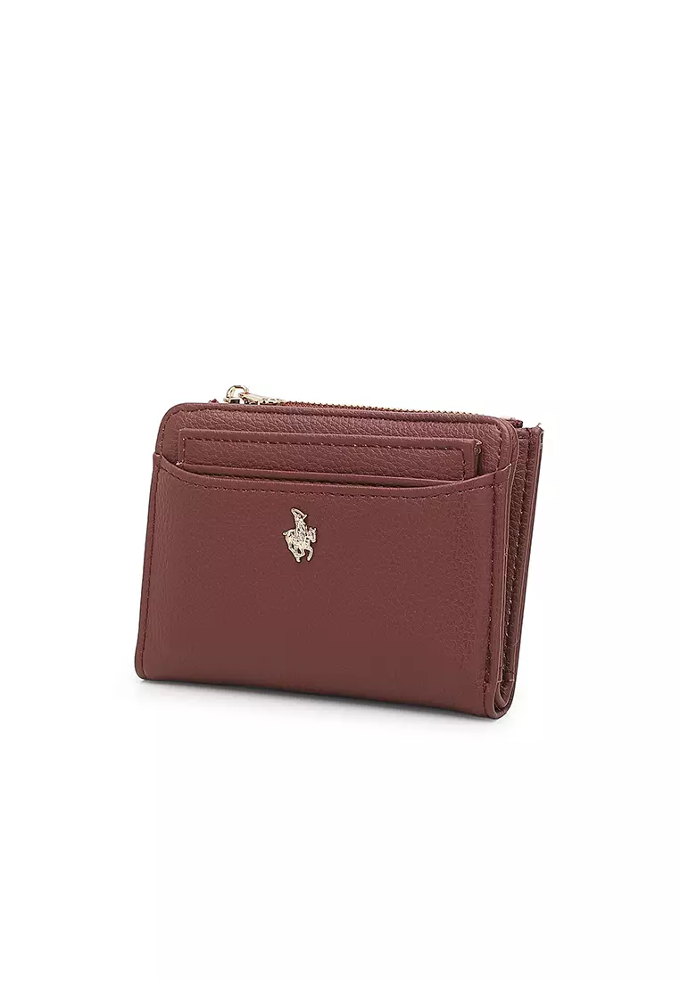 Women's 2 in 1 Purse/Wallet With Coin Compartment (Dompet Wanita 2 in 1 dengan Kompartmen Koin) - Cokelat