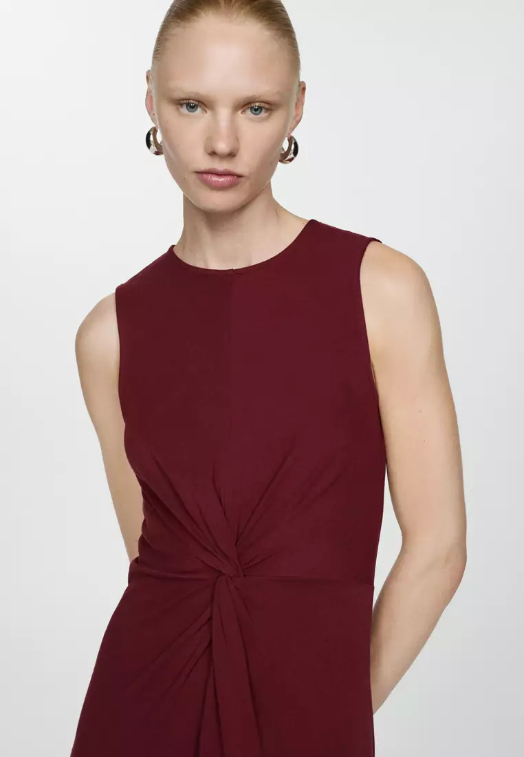 Zalora fashion maroon dress