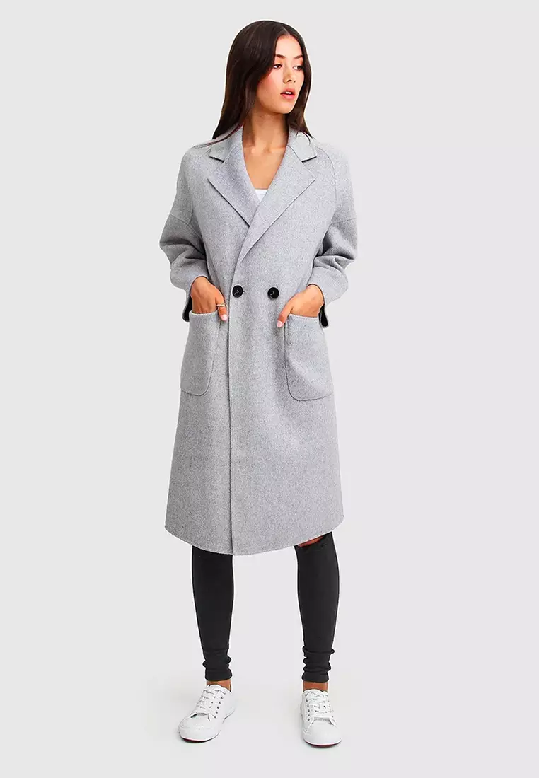 Publisher Double-Breasted Wool Blend Coat