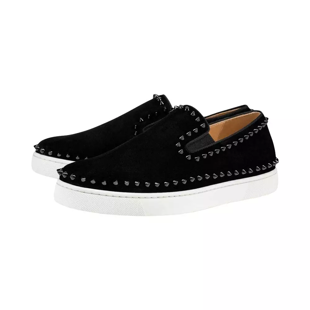 Jual Christian Louboutin Christian Louboutin Pik Boat Flat Black