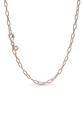 PANDORA silver Pandora 14K Rose Gold-Plated Link Chain Necklace 91AE7ACAD08D47GS_1