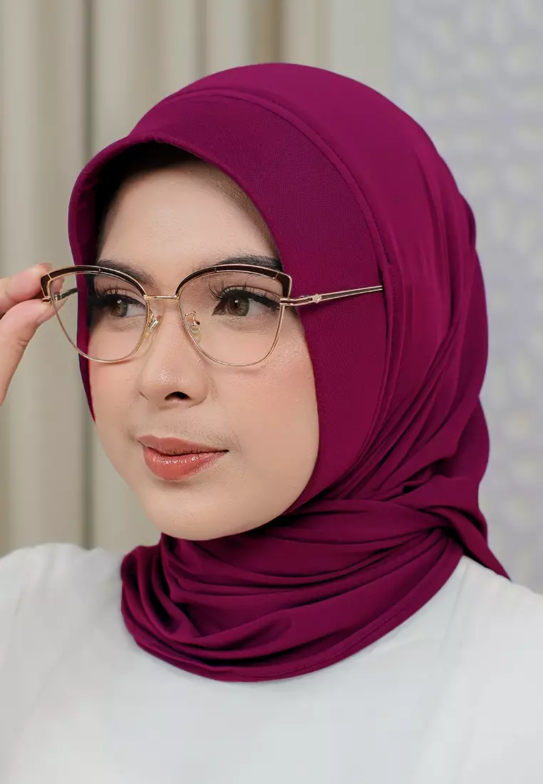 HIJAB INSTAN SOFTPAD AMEENA - FUSCHIA