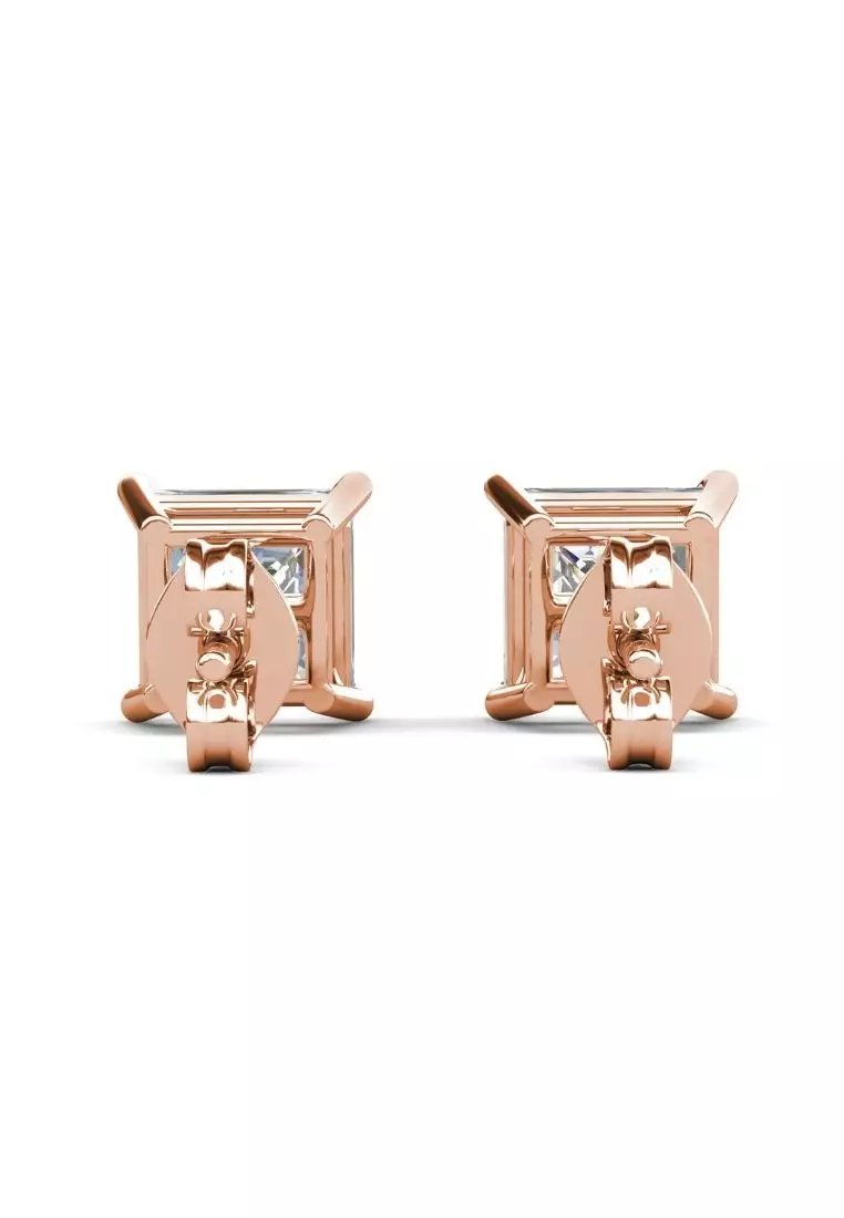 Her Jewellery Sabrina Earrings - Crushed Ice Stone made with High-carbon diamond & Zircons