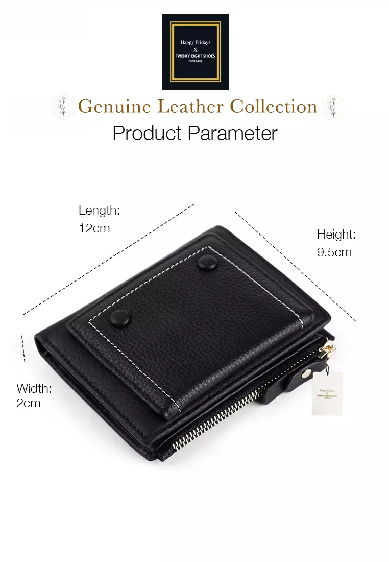 Full Grain Leather Bi-Fold Wallet JW YT-6020