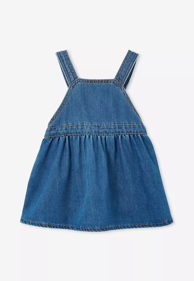 Lara Denim Pinafore Dress