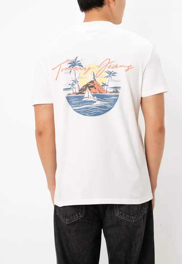 Sailing Print Back Graphic T-Shirt - Tommy Jeans