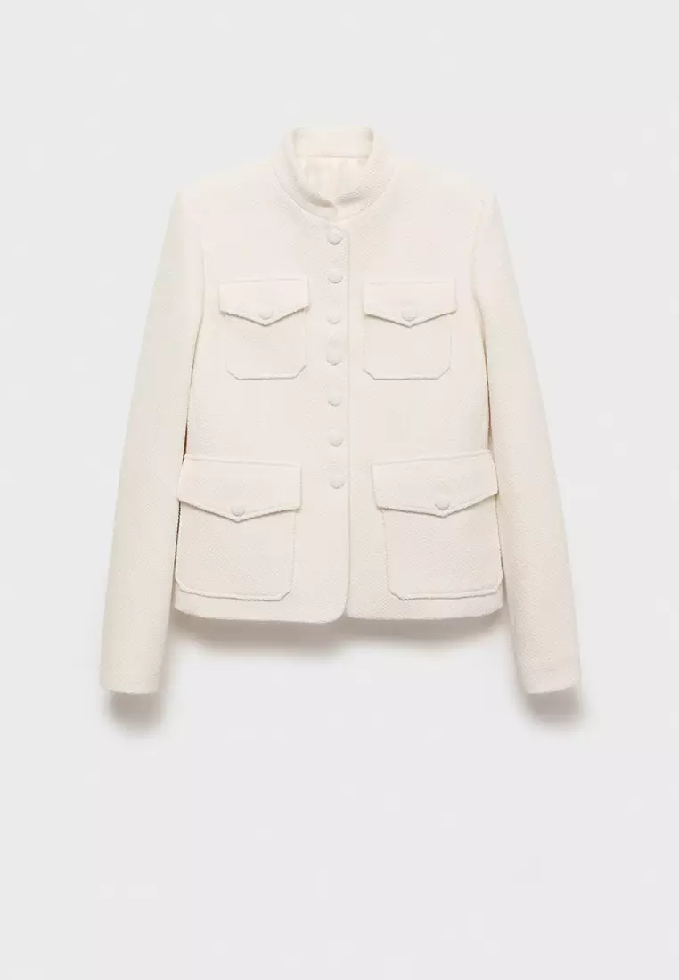 Bouclé Jacket with Pockets