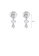 Glamorousky white 925 Sterling Silver Simple Fashion Geometric Earrings with Cubic Zirconia F8306AC6C3CA66GS_2