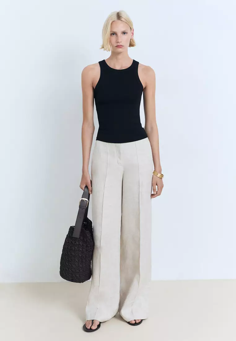 Ribbed Cotton-Blend Top