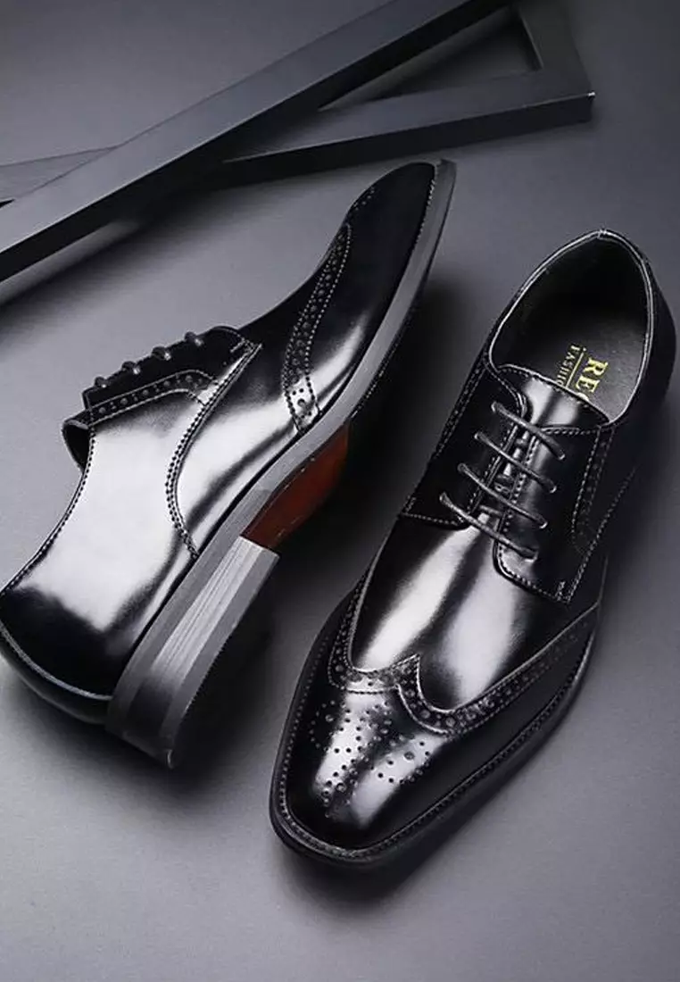 真皮復古擦色牛津鞋3210-6