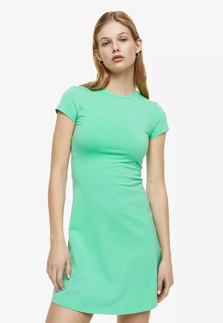 Buy H&M Flared-Skirt Jersey Dress 2024 Online