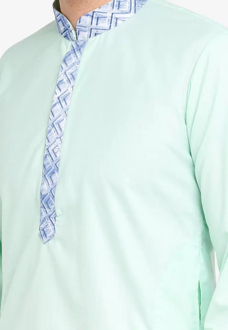 Buy Mayasilk KURTA PURE COTTON BATIK COLLAR Online ZALORA Malaysia