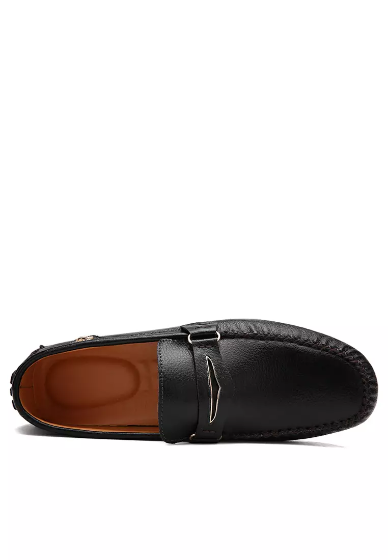 Color Matching Leather Loafers & Boat Shoes YY3237