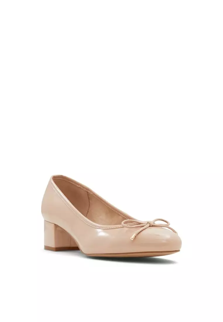 Heeled best sale ballerina pumps