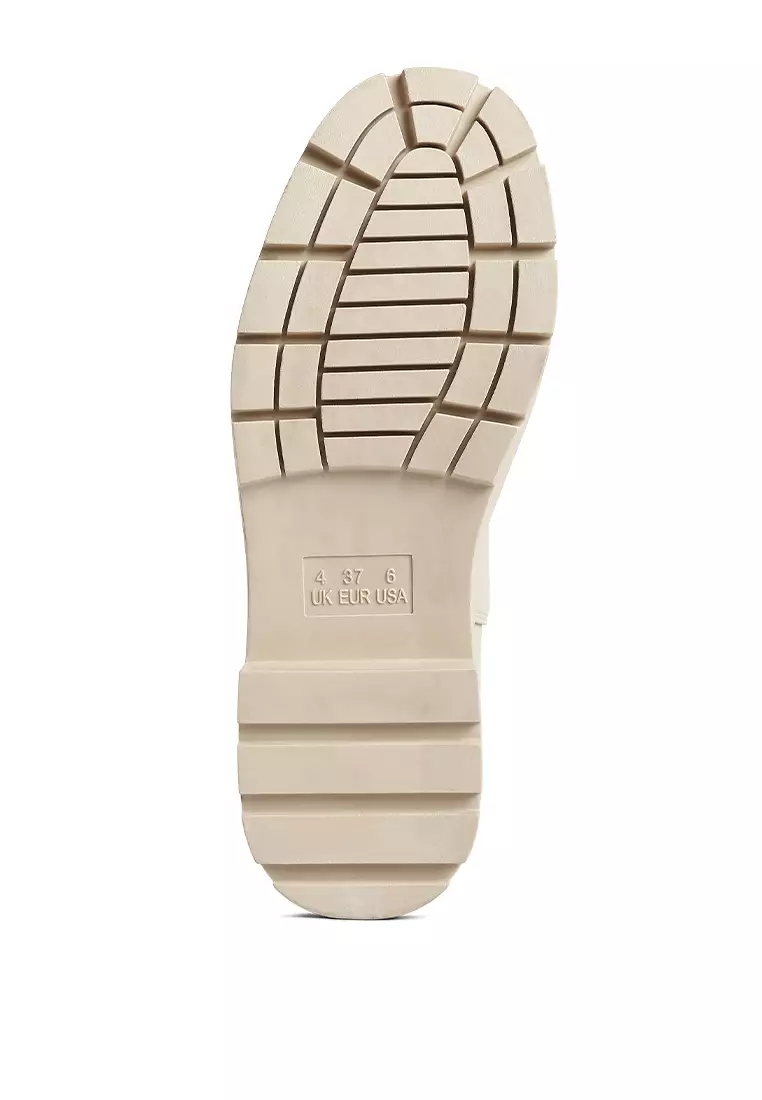 Off White Elastis Gussets Lug Sole Boots