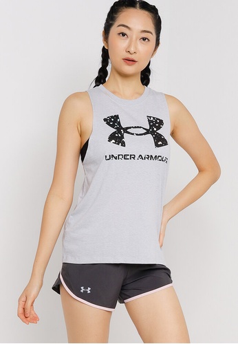 Under Armour grey Live Sportstyle Graphic Tank Top CC072AA810D34FGS_1