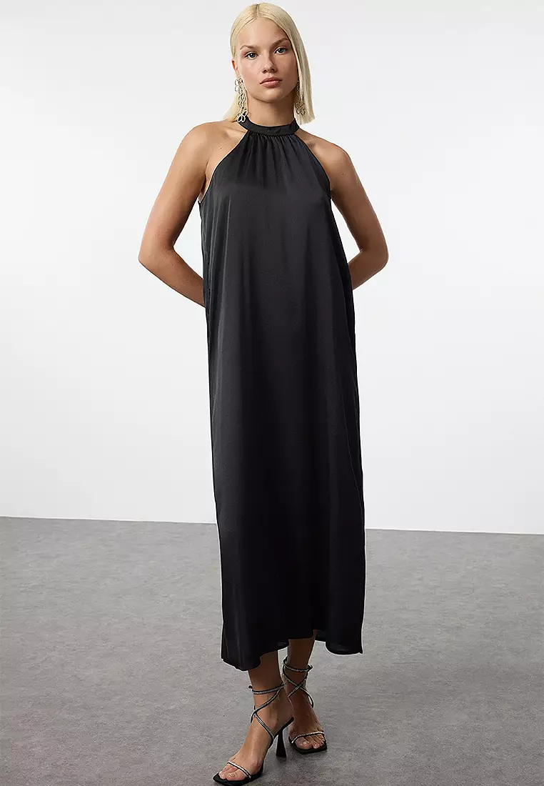 Halter midi dress discount