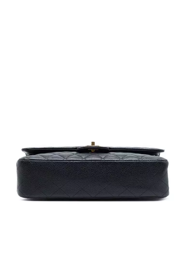 Pre-Loved Chanel Medium Classic Caviar Double Flap