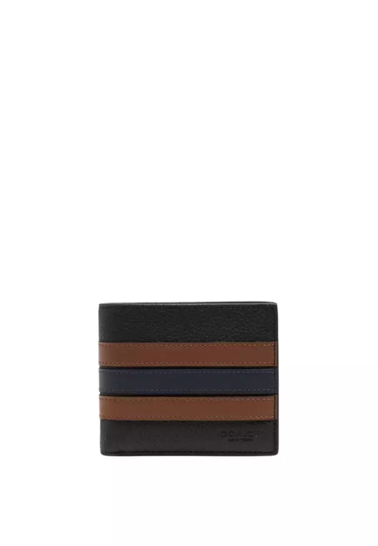 Coach wallet stripe on sale